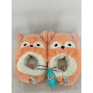 Fuzzamallows by Squishmallows Slippers Women's 11-12 Coral Pink Plush Cozy Shoes